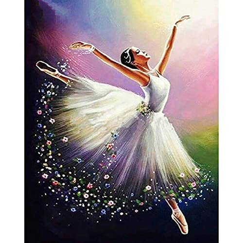 HIMBIU 5D Diamond Painting Set Mädchen 30x40 cm – DIY Diamant Malerei Bilder für Kreuzstich Dekoration – Vollständiges Kristall Kit zum Handwerken – Hauptwanddekor & Geschenkidee von HIMBIU