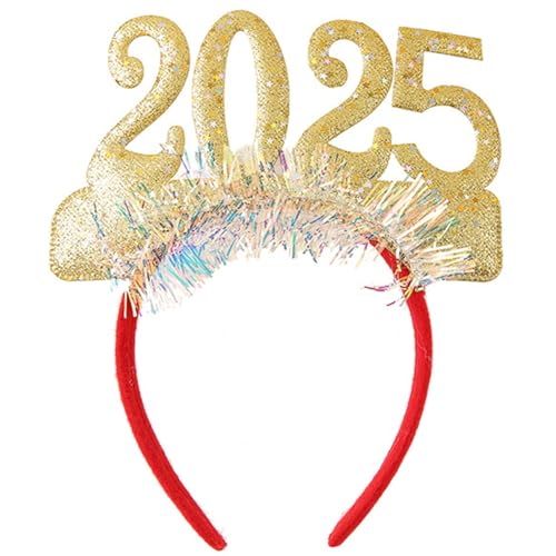 HINAYOSAN 2025 Stirnband Brille Foto Requisiten Cartoon Brille Party Papier 2025 für Neujahrsbühne von HINAYOSAN