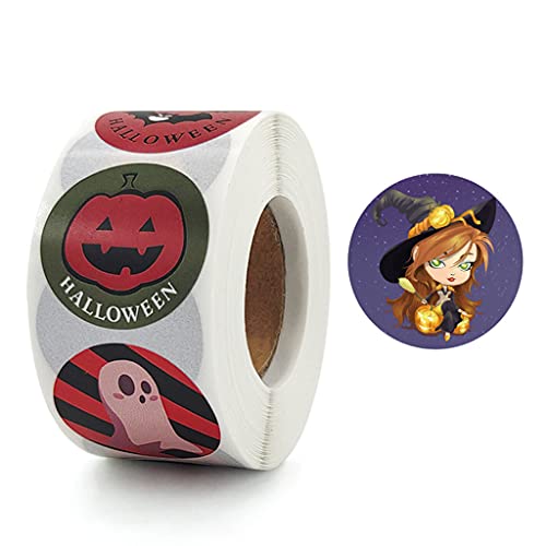 HINAYOSAN Etiketten-Aufkleber, Rolle, Halloween-Serie, Aufkleber, Partygeschenk, Siegeletikett, Aufkleber, ästhetische Verpackung, Dekoration von HINAYOSAN