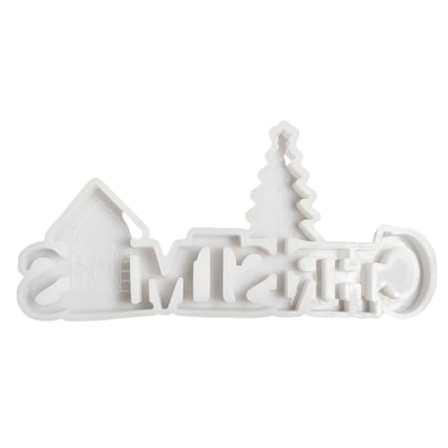 HINAYOSAN Weihnachtshaus-Harz-Silikonformen für Epoxidharz, Gipsdekoration, Silikon-Beton-Zementformen zur Dekoration von HINAYOSAN