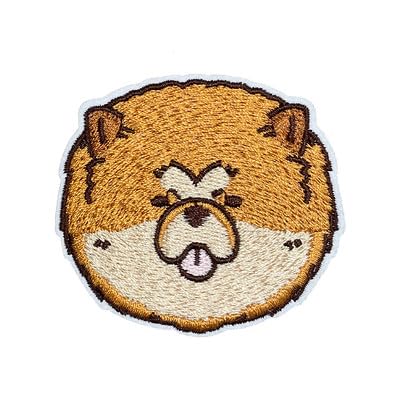 Hinihao Hi, 1 x Chow Chow-Chow Hund Tier-Aufkleber zum Aufbügeln oder Aufnähen, Applikation für Kleidung, Rucksack, Handyhüllen, Helme, DIY-Zubehör, Taschen, Koffer von HINIHAO HI,