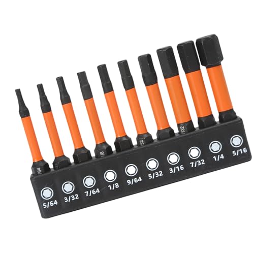 10pcs Auswirkungen Sechseckkopf Allen Schrauben Drill Bit Set 50 Mm H1.5-H8 Hexagon Shank Stahl Hexagon Schraubendreher Zum Montieren von HIOPOIUYT