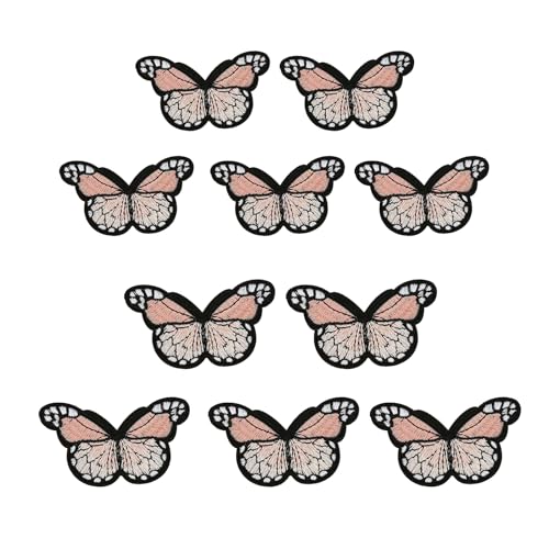 10pieces Butterfly Sticked B Daes Auf Flecken Schmetterlingsapplikationen Flecken Nähen Kleidungsflecken Für Kleiderjeans von HIOPOIUYT