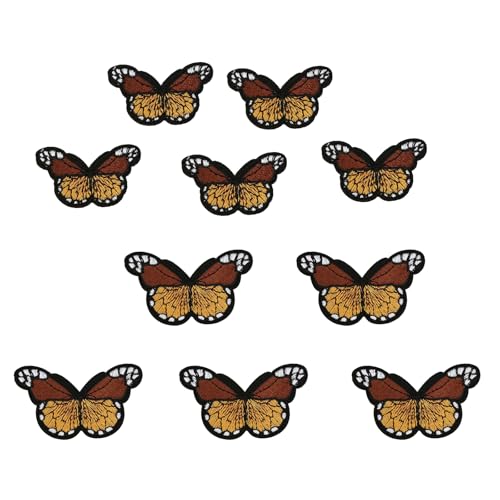 10pieces Butterfly Sticked B Daes Auf Flecken Schmetterlingsapplikationen Flecken Nähen Kleidungsflecken Für Kleiderjeans von HIOPOIUYT