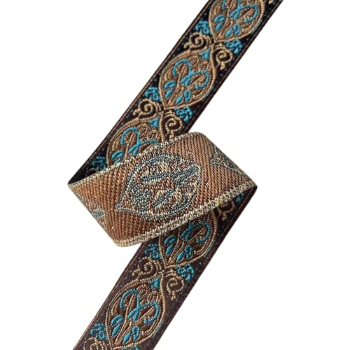 4 92yard Bestickte Stoffband Ribbon Vintage Gewebte Bandverkleidung Zum Nähen Von Handwerkskleidung Vorhangverzerrung von HIOPOIUYT