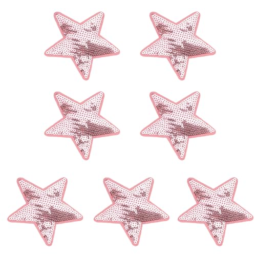 7 Stück glänzende Pailletten Stern Patches Kleidung Applikation Nähzubehör für Mode-Enthusiasten und Bastler 7 Stück glänzende Pailletten Stern Patches Kleidung Applikation Nähzubehör für Mode-Enthusiasten und Bastler von HIOPOIUYT