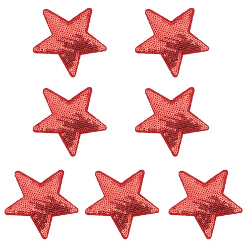 7 Stück glänzende Pailletten Stern Patches Kleidung Applikation Nähzubehör für Mode-Enthusiasten und Bastler 7 Stück glänzende Pailletten Stern Patches Kleidung Applikation Nähzubehör für Mode-Enthusiasten und Bastler von HIOPOIUYT
