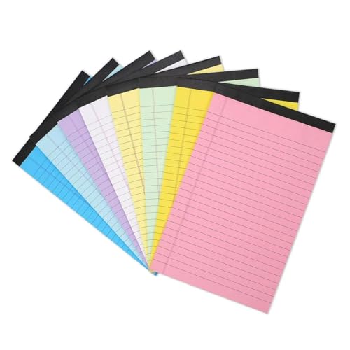 8 PCs Buntes Notizblock Kleines Schreibpolster Abtrünnungsnotepads Gefüttertes Papierkissen Kratzpolster Memo Pad School Supplies von HIOPOIUYT