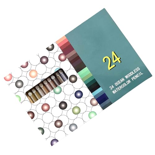 HIOPOIUYT 24-Pieces Aquarellstift Für Erwachsene Kinder Schüler 24 Farbe Wasserlösliche Malvorlagen Zum Malvorlagen Malvorlagen von HIOPOIUYT