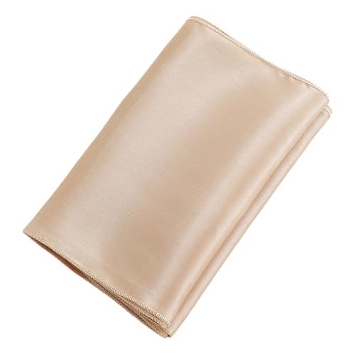 HIOPOIUYT Elegante rechteckige Tischdecke aus Satin-Polyester, glänzend, einfarbig, für Hochzeit und Esszimmer von HIOPOIUYT