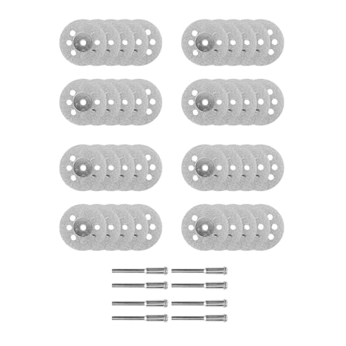 Schneidrad-Kits, Trennscheibe, beschichtet für Drehwerkzeuge, mit 8 Spanndornen zum Schneiden von Steinen, Keramik, Glas von HIOPOIUYT