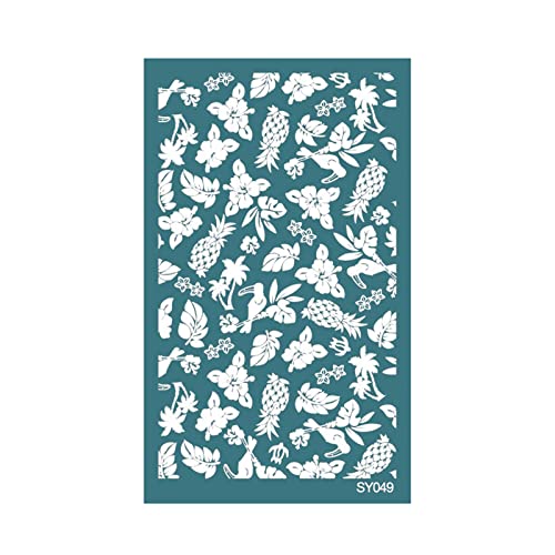 Siebdruck-Schablone, Netz, wiederverwendbar, selbstklebend, zum Bedrucken von Ton, Schmuck, Ohrringen, Scrapbooking, Schablonen wiederverwendbar Siebdruck-Schablone, Netz, wiederverwendbar, selbstklebend, zum Bedrucken von Ton, Schmuck, Ohrringen, Scrapbooking, Schablonen wiederverwendbar von HIOPOIUYT