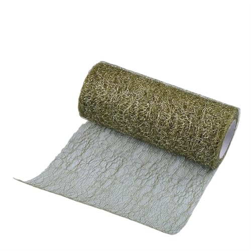 HIPSID Deko-Mesh-Band 10 Yards 15CM Tüll Rolle Spool Stoff Band DIY Tutu Rock Geschenk Handwerk Stuhl Schärpe Hochzeit Party Dekoration(Green) von HIPSID