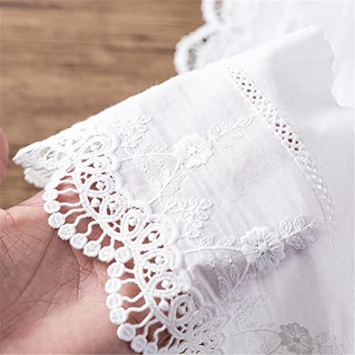 5 Yards HIQIU Vintage Stickerei Blume Baumwolle Spitzenborte Spitzenbesatz Band 5.51 Zoll Breit Für DIY Hochzeit Stoff Nähen Handwerk Verlängerung Heimdekoration von HIQIU