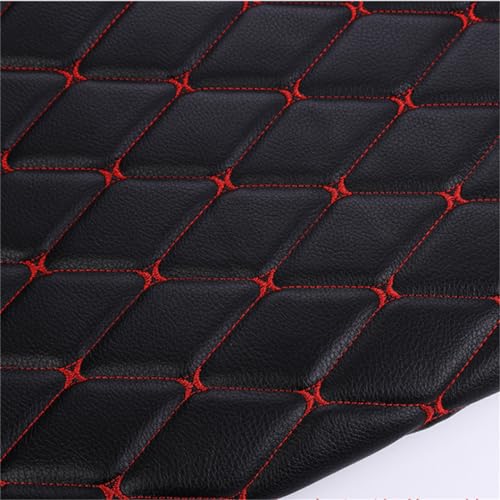 HIQIU Kunstleder Gesteppt Kaschiert Leder Polsterstoff Kunstleder PVC Gestepptes Kaschiert Dekostoff For Auto Innenraum DIY Dekor 1.55 * 1M (Black 1) von HIQIU