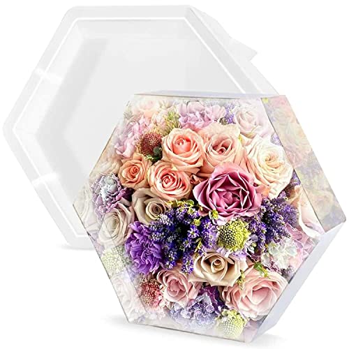 30,5 cm sechseckige Formen für Harz (30,5 cm), tiefe Epoxidharz-Formen für Blumenkonservierung, Harzkunst, Gießharz, Harz, Epoxidharz, DIY, Hochzeit, Valentinstag von HIQUE