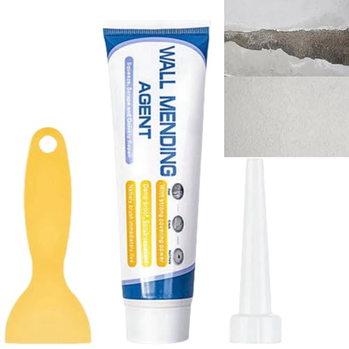 Wandreparatur-Set, schnell trocknende Wandreparaturpaste, Wandfüller-Reparatur-Set mit Schaber, Gipsreparatur, Gipsspachtel für Wände, weißer Spachtel für Wände, Wandreparaturpaste für Risse und von HIVETZ