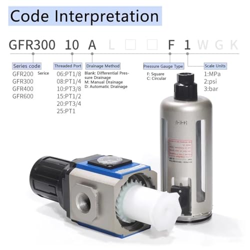 Druckregelfilter GFR300-08-F1 1St von HJFGVOCT