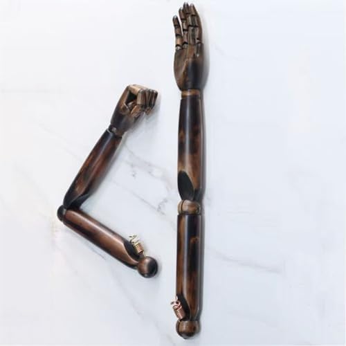 HJHLYJQBF Schaufensterpuppenarm aus Kunststoff, Modell mit flexiblem Arm, passend zum Schaufensterpuppenständer (männlicher Arm, weiblicher Arm) Adult Female Model arms Retro solid Wood Model von HJHLYJQBF