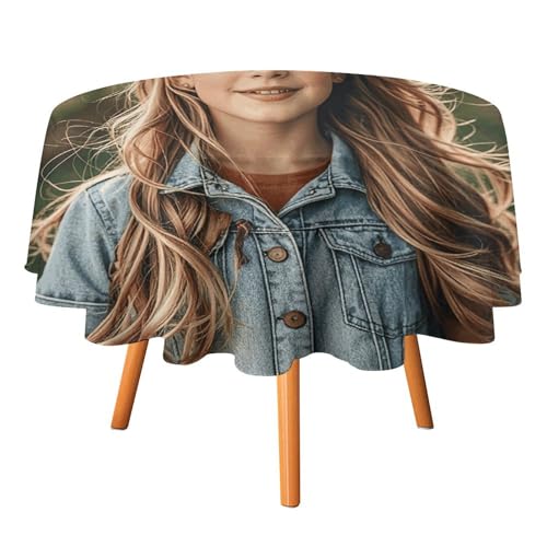 HJKBCV Tischdecke, wasserdicht, 300D-Polyester, Tischabdeckung, Cowgirl-Stiefel, Hut auf Bauernhöfen, Tischdecke für Küche, knitterfrei, Tischdecken für Esstisch, für den Außenbereich von HJKBCV