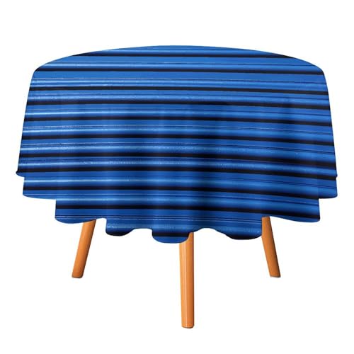 HJKBCV Tischdecke, wasserdicht, 300D-Polyester, Tischdecke, blaue Wellpappe, Wandkunst, Tischdecke für Küche, knitterfrei, Tischdecken für Esstisch, für den Außenbereich von HJKBCV