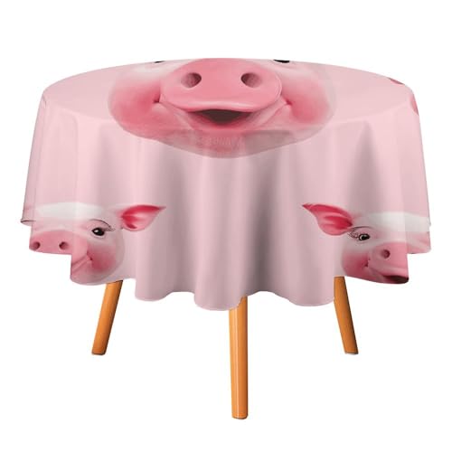 HJKBCV Tischdecke, wasserdicht, 300D-Polyester, Tischdecke "Bajie is Smiling", Tischdecke für Küche, knitterfrei, Tischdecken für Esstisch, für den Außenbereich von HJKBCV