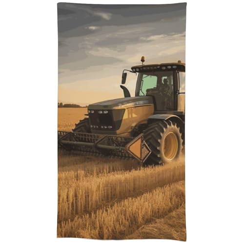 HJKBCV Tischdecke, wasserdicht, 300D-Polyester, Tischdecke für Bauernhof, Traktor, Ernte, Tischdecke für Küche, knitterfrei, Tischdecken für Esstisch, für den Außenbereich von HJKBCV