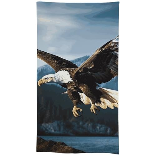 HJKBCV Tischdecke, wasserdicht, 300D-Polyester, Tischdecke mit Adler auf der Jagd, Tischdecke für Küche, knitterfrei, Tischdecken für Esstisch, für den Außenbereich von HJKBCV