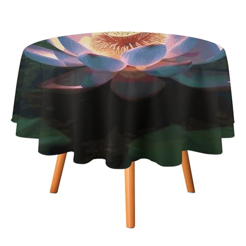 HJKBCV Tischdecke, wasserdicht, 300D-Polyester, Tischdecke mit Blumenmuster, knitterfrei, Tischdecken für Esstisch, für den Außenbereich von HJKBCV