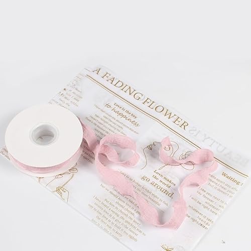 HJKTGB 2 Rollen 2,5 cm x 10 Jahre traubenviolettes Chiffonband, Seidenstoff für Hochzeitseinladungen, Brautdekoration, Blumenverpackung, Geschenk von HJKTGB