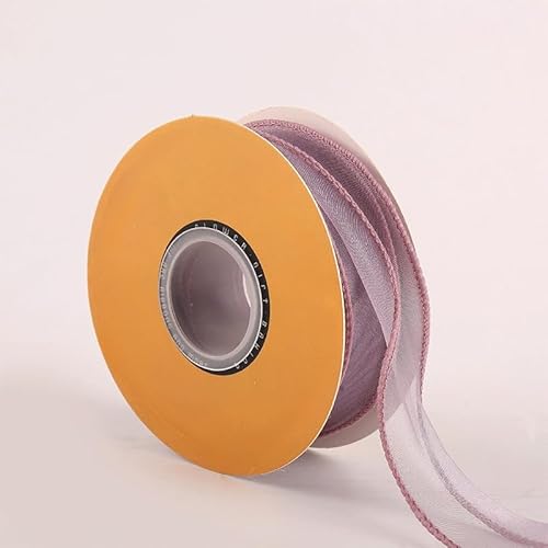 HJKTGB 2 Rollen 4 cm x 10 Yard Lotusblatt-Chiffonband für Hochzeitseinladungen, Brautseidenbänder für Geschenk-/Blumenverpackungen von HJKTGB