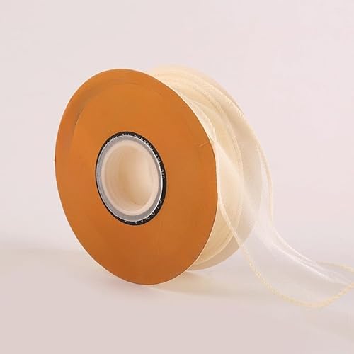 HJKTGB 2 Rollen 4 cm x 10 Yard Lotusblatt-Chiffonband für Hochzeitseinladungen, Brautseidenbänder für Geschenk-/Blumenverpackungen von HJKTGB