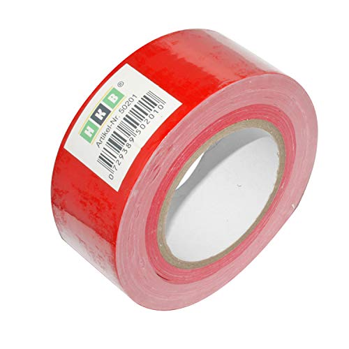 HKB ® 1 Rolle Panzerband Panzertape Klebeband Gewebeband Faser-Klebeband Gaffer-Tape Duct Tape, 50m X 50mm, rot, Hersteller HKB, Artikel-Nr. 50201 von HKB