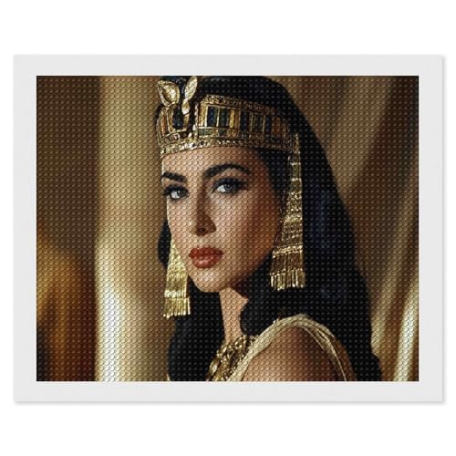 DIY 5D Diamond Art Painting Kits, Full Drill Diamond Arts And Crafts Painting Pictures, Embroidery Cross Stitch Canvas Painting by Numbers for Kid And Adults, Home Wall Decor-Cleopatra/40*50cm von HKFLD