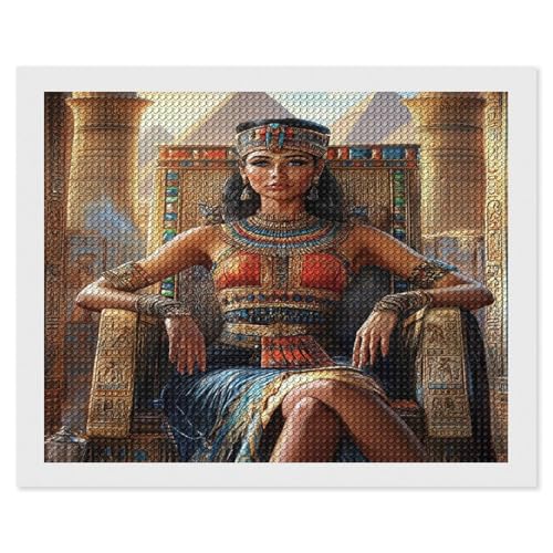 HKFLD 5D Diamond Painting Kit -Egyptian Pharaoh- - Adults - Unisex - Modern Style - All Seasons60*80cm von HKFLD