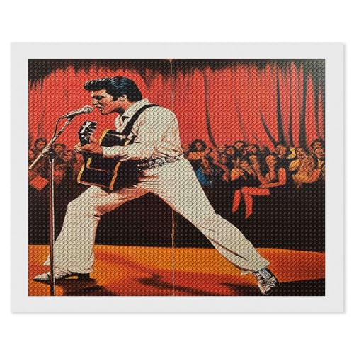 HKFLD 5D Diamond Painting Kit -Elvis Presley- - Adults - Unisex - Modern Style - All Seasons40*50cm von HKFLD