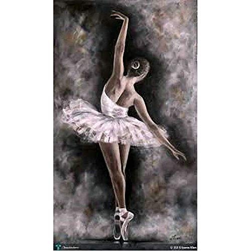 HKFLD 5D Diamond Painting Kits by Number, Ballerina Girl/16x20in Square Drill DIY Diamond Arts Full Rhinestone Embroidery Cross Stitch Paintings,Diamond Painting Wall Decor 30x40cm von HKFLD