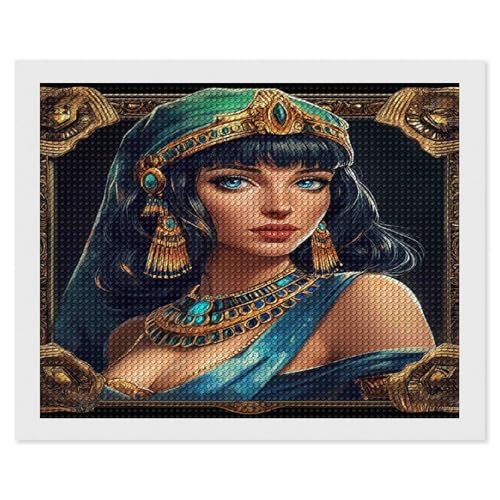 HKFLD 5D Diamond Painting Kits for Adults, DIY Cleopatra Full Drill Diamond Art Painting Kits, Diamond Dots Kits River Crystal Rhinestone Embroidery Art Pictures for Beginners, 40 * 50cm von HKFLD