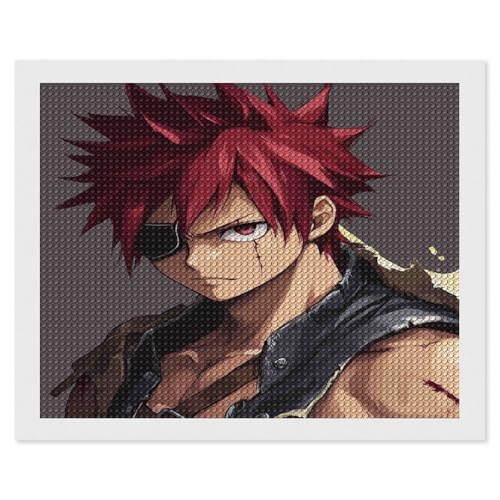 HKFLD Anime Characters 5D Diamond Painting Kits for Adults, Flower Diamond Art Kits for Beginner, DIY Full Round Drill Diamond Dots Gem Art Kits for Home Wall Decor 50 * 60cm von HKFLD