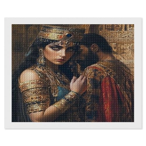 HKFLD Cartoon Diamond Painting Kits for Adults, Cleopatra Diamond Art Kits for Adults Beginners, Cartoon Gem Art Kits for Adults for Home Wall Decor Present 30 * 40cm von HKFLD