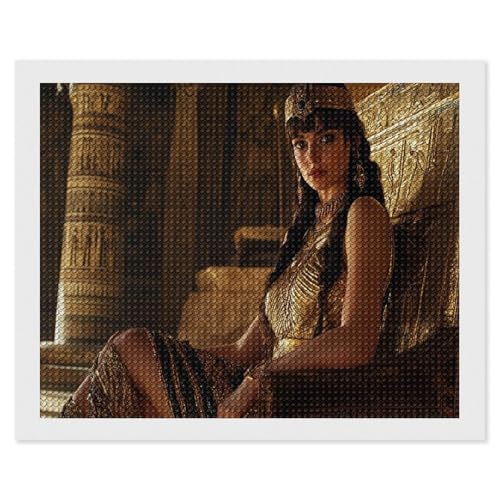 HKFLD Cleopatra，5D Diamond Carft Painting Kits for Adults Beginners Round DIY Painting Art Home Decor 30 * 40cm von HKFLD