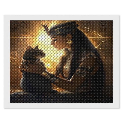 HKFLD Cleopatra Diamond Painting Kits for Adults, DIY 5D Diamond Painting Landscape, Full Drill Diamond Art Kits Perfect for Relaxation And Home Wall Decor 60 * 80cm von HKFLD