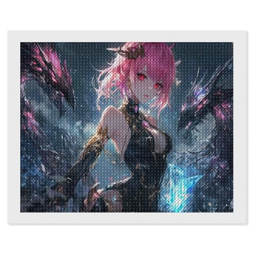 HKFLD DIY 5D Diamond Painting by Number Kits, Crystal Rhinestone Diamond Embroidery Paintings Pictures Arts Craft for Home Wall Decor & Relaxation (Anime Characters,) 30 * 40cm von HKFLD