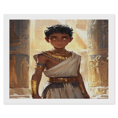 HKFLD DIY 5D Diamond Painting by Number Kits, Crystal Rhinestone Diamond Embroidery Paintings Pictures Arts Craft for Home Wall Decor & Relaxation (Egyptian Pharaoh,) 40 * 50cm von HKFLD