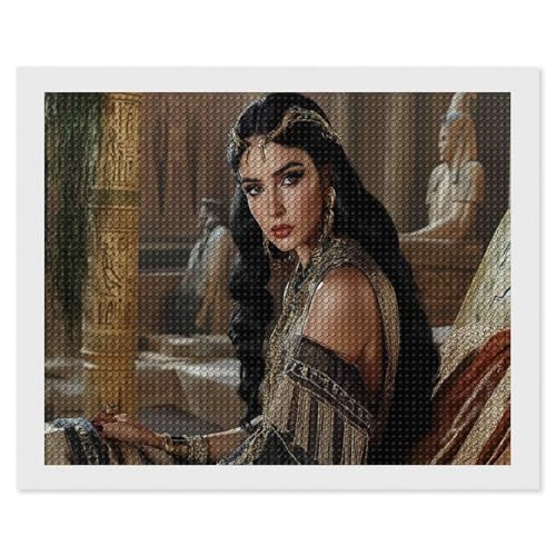 HKFLD DIY Diamond Painting, Stitch Diamond Art Painting Kits for Adults, Embroidery Pictures Arts Crafts for Beginner Home Wall Decor ，Cleopatra/60 * 80cm von HKFLD