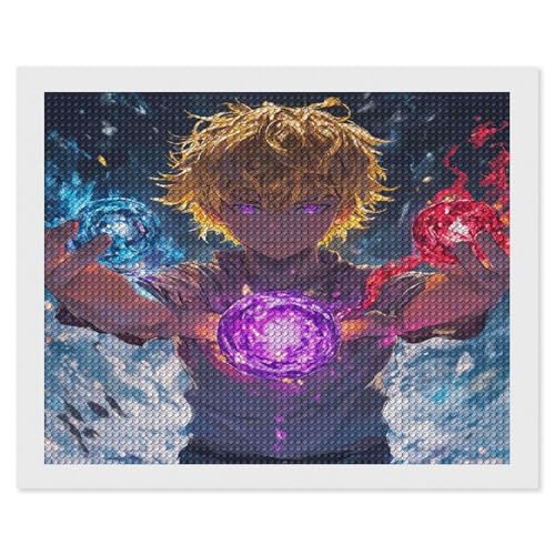 HKFLD Diamond Painting Kits, 5D Diamond Painting Full Drill,Diamond Art Perfect for Relaxation And Home Wall Decor Anime Characters，60 * 80cm von HKFLD