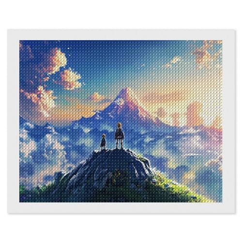 HKFLD Diamond Painting Kits, 5D Diamond Painting Full Drill,Diamond Art Perfect for Relaxation And Home Wall Decor Cartoon，30 * 40cm von HKFLD