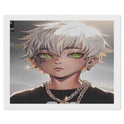 HKFLD Diamond Painting Kits for Adults, Anime Characters Diamond Art Kits for Adults 5D Anime Colorful Diamond Art Painting 40 * 50cm von HKFLD