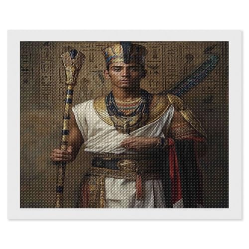 HKFLD Egyptian Pharaoh Diamond Art Kits for Adults, Diamond Painting Kits,Diamonds Pictures Art for Adults Crafts Home Decor 50 * 60cm von HKFLD