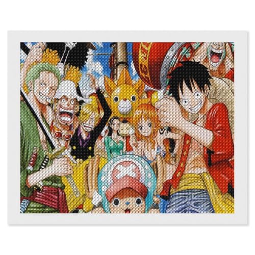 HKFLD Pack 5D Diamond Painting Kits, Full Drill Diamond Japanese Anime King of Thieves, DIY Kids Adults Crystal Art Kits for Home Wall Decor ，50 * 60cm von HKFLD